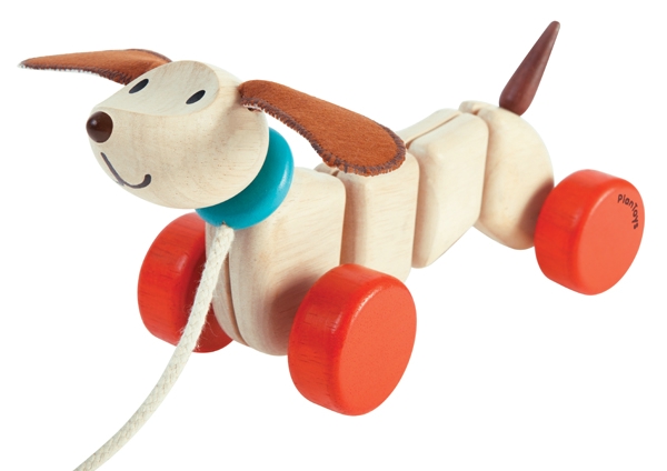 (bild för) Dragleksak - Hundvalp - Klicka på bild för att stänga